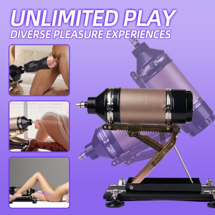 Acmejoy - Iron Titan 400 Strokes/Mins 5 IN 1 Accessories Dildo Sex Masturbation Machine - 图片 3