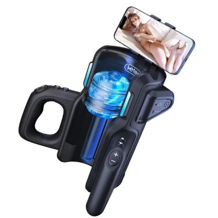 Leten - Thrusting Phone Holder Masturbator Cup - 图片 7