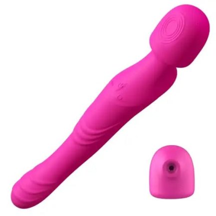Acmejoy - Burning Ardor 5 IN 1 Sucking Tapping Thrusting Rotating G-Spot Dildo Vibrator for Women Couple - 图片 4