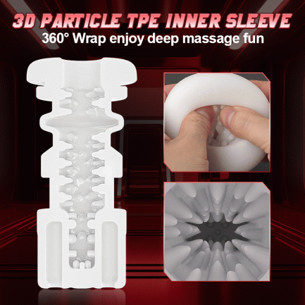 Mirabel - 320/Min One-Click Burst 8 Thrusting 10 Vibrating Masturbation Cup - 图片 8