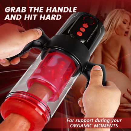 Acmejoy - Terminator 9 Telescopic Rotating Sucking with Handle Male Stroker - 图片 2