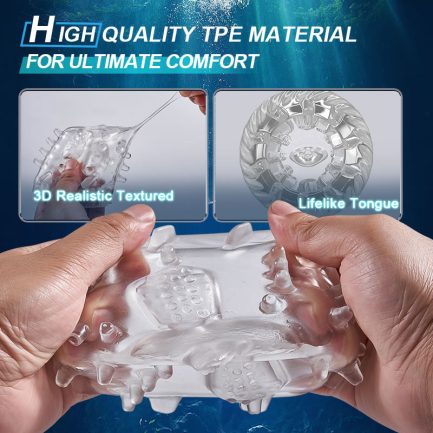 King -100% Waterproof 4 IN 1 Automatic Masturbation Cup for Men - 图片 3