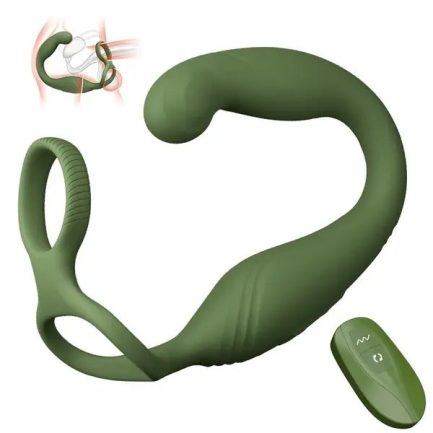 Warrior - C-Shaped 10 Swinging Vibrations Prostate Massager for Men Couple Gay - 图片 8