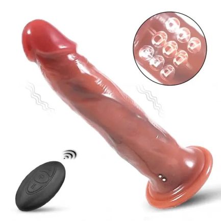 EVO - 5 Beads Rotating Swing 8 Vibrating Dildo 9.17 Inch - 图片 5