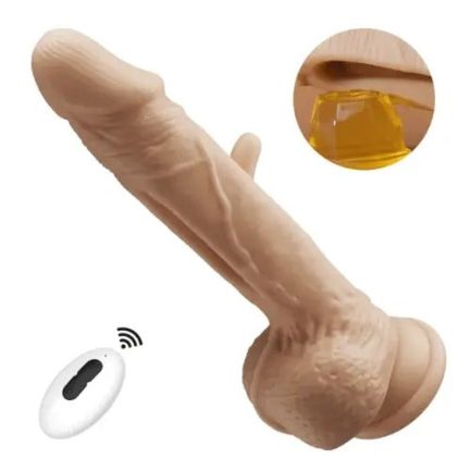 Acmejoy - Hollow Flapping Silicone Dildo Vibrator 8.38 IN - 图片 5
