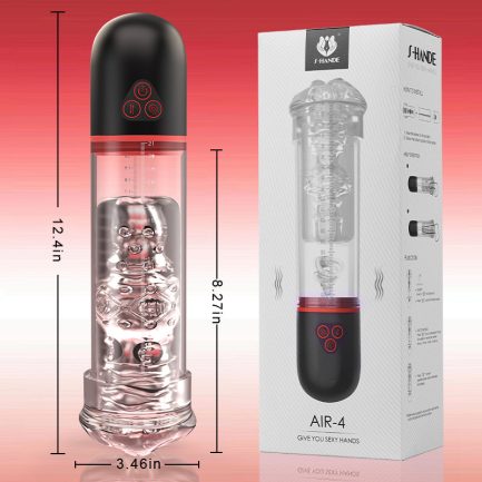 Oral Love - S-Hande Upgraded 2 IN 1 Sucking Vibrating Penis Pump - 图片 5