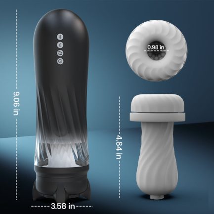 Dreamer - 3 Rotating 5 Thrusting 5 Vibrating Heating Male Stroker - 图片 3