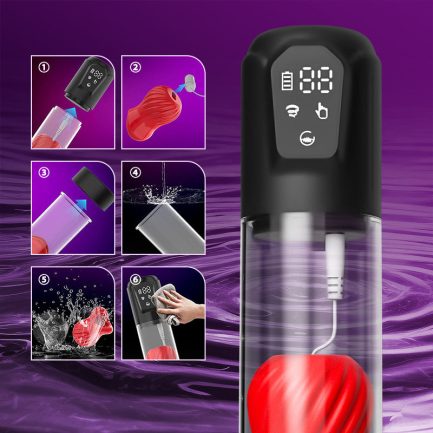 Alexander- 7 Vibrating & 5 Sucking Penis Pump Vacuum Suction Male Penis Extender - 图片 5