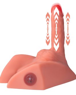 Micah – Hands-Free Realistic Butt with Thrusting Dildo Unisex Masturbator