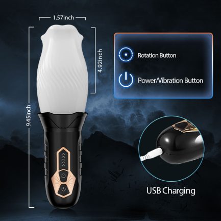 Tornado - 10 Vibration 5 Rotation Automatic Stroker - 图片 6