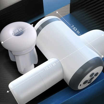 Acmejoy - Automatic Lubrication 8 Thrusting & Sucking Handheld Male Stroker - 图片 5