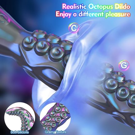 Acmejoy - Octopus Tentacle Clitoral Lifelike Monster G-Spot Dildos - 图片 2