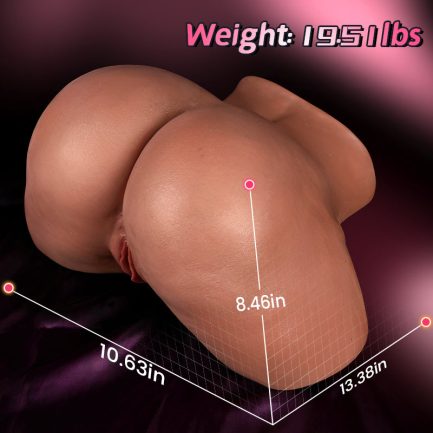 Kalista -  Brown Sex Toys for Men Orgasm Life-Sized Pussy Ass Realistic Butt 19.51 Lbs - 图片 4