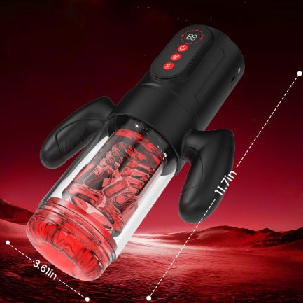 Acmejoy - Terminator 9 Telescopic Rotating Sucking with Handle Male Stroker - 图片 4