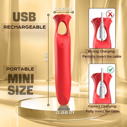 Acmejoy - 12 Vibrations Precision Clitoral Stimulation Bullet Vibrator - 图片 6