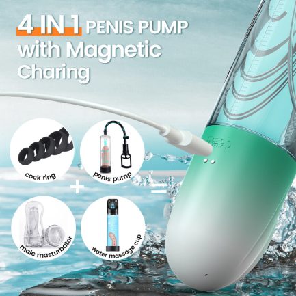 Source - Electric Vacuum and Water Penis Pump with LCD Display - 图片 2