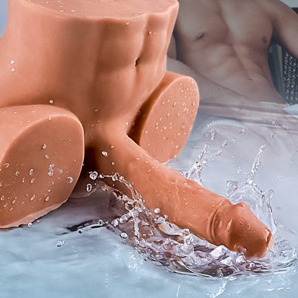 Acmejoy - Thrusting Vibrating Dildo Realistic Butt 10.12lbs Brown - 图片 4