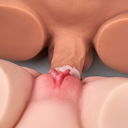 Acmejoy - Thrusting Vibrating Dildo Realistic Butt 10.12lbs Brown - 图片 2