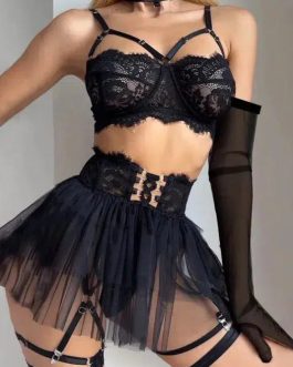 Ashley Bondage Style Lingerie Set