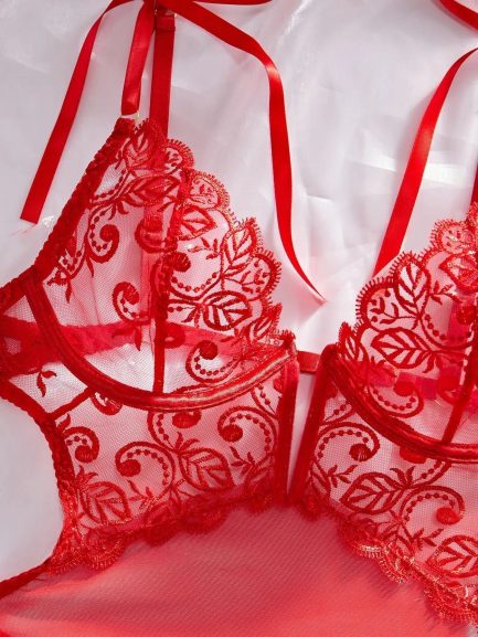Bianca Lace Bodysuit - 图片 8